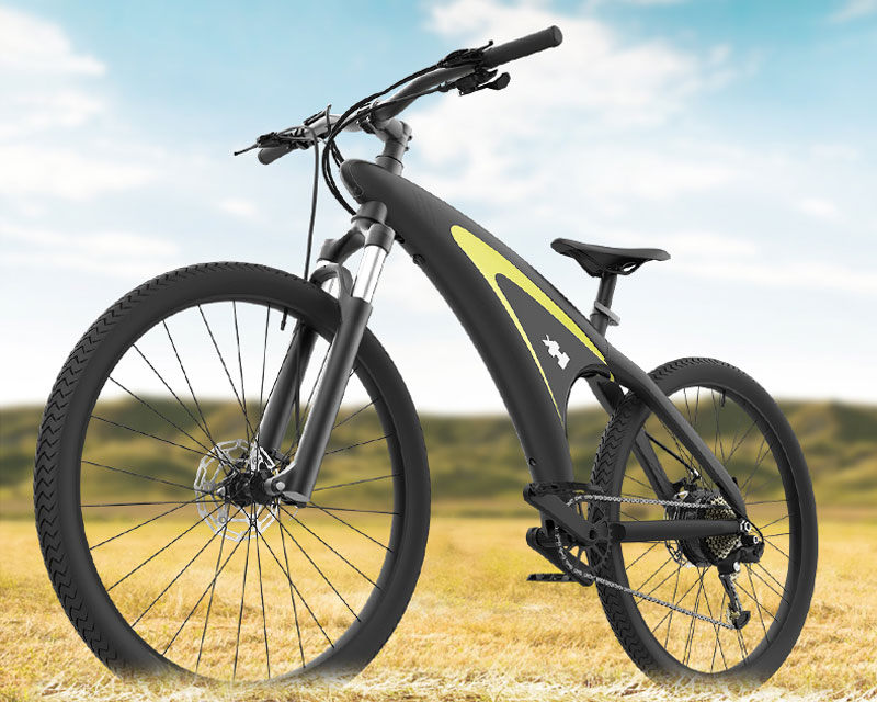 Q5-27.5 Inch 650W 100KM Long Range 9 Speed Mountain Electric Hybrid Bike